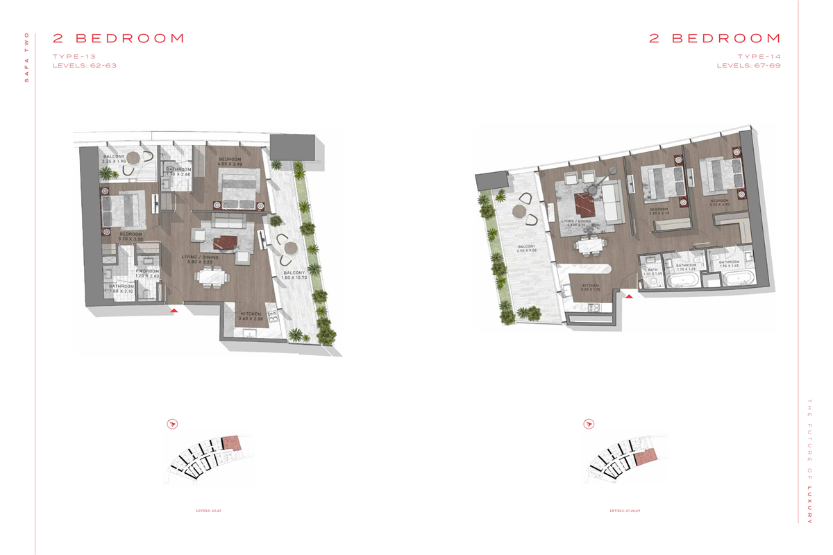2 Bed Type 13 & 14